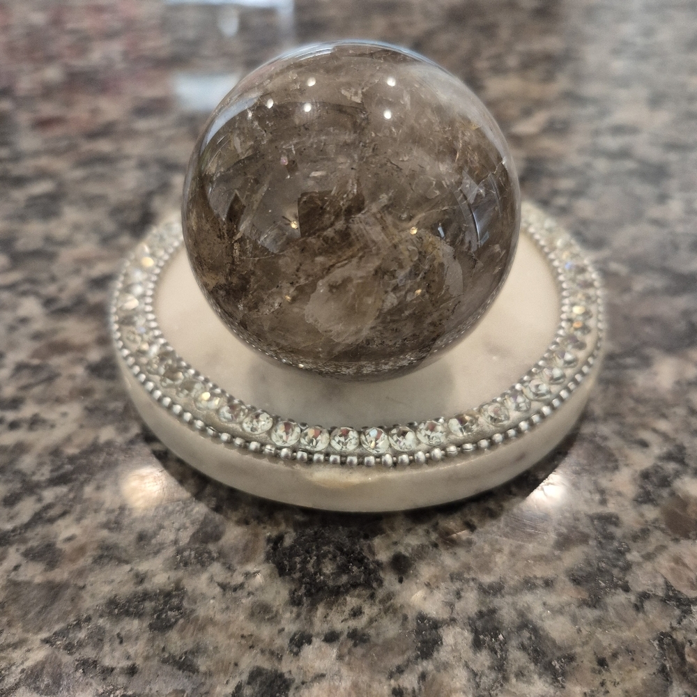 Natural Jasper Crystal Sphere Orb #1 - Picture 5 of 9